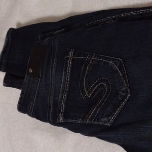 Silver Aiko Mid Skinny Jeans Ankle Zipper